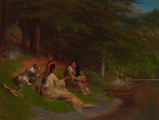 Indian Idylle Painting - William Holbrook Beard — artwork view