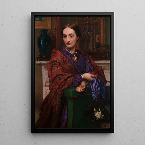 Fanny Waugh Hunt - William Holman Hunt — framed artwork on a wall