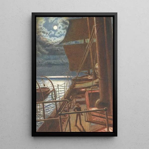 Cap vers la maison - William Holman Hunt — framed artwork on a wall