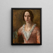 Portrait of Ellen Collyer - William Holman Hunt — framed artwork on a wall