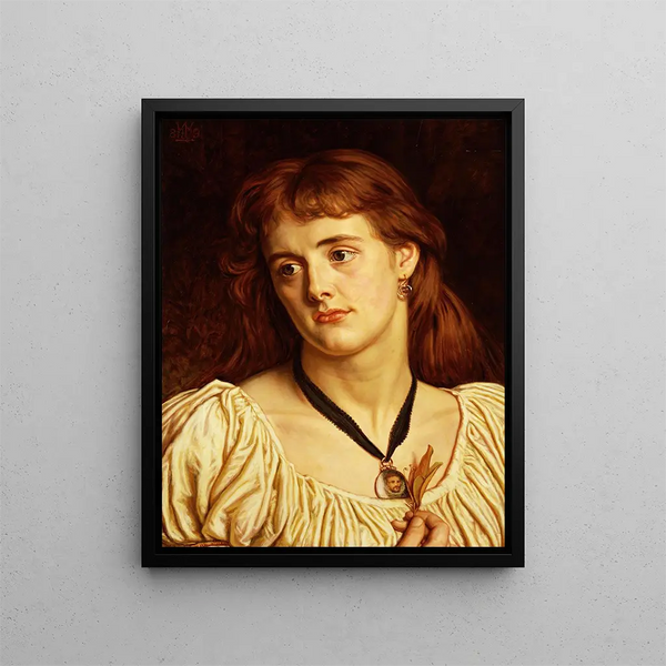 Sorrow - William Holman Hunt — framed artwork on a wall