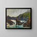 The Cornwall Lizard - William Holman Hunt — framed artwork on a wall