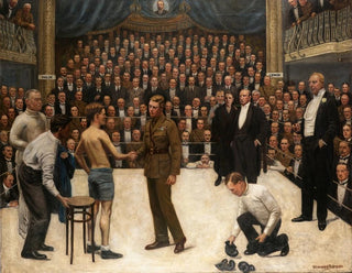 A Welsh victory at the National Sporting Club - William Howard Robinson — artwork view