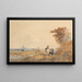 View of Yarmouth - William Howes Hunt — framed artwork on a wall