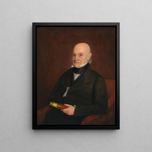 John Quincy Adams - William Hudson Jr — framed artwork on a wall