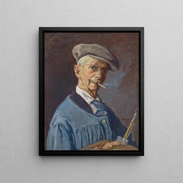 L'homme peintre - William J. Forsyth — framed artwork on a wall