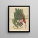 Begonia argyrostigma - William Jackson Hooker — framed artwork on a wall