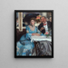 Chez Mouquin's - William James Glackens — framed artwork on a wall
