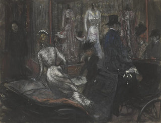 Chez les modistes - William James Glackens — artwork view