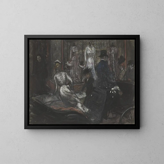 Chez les modistes - William James Glackens — framed artwork on a wall