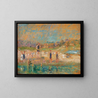 Bathers - William James Glackens — framed artwork on a wall