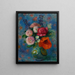 Bouquet de coquelicots - William James Glackens — framed artwork on a wall