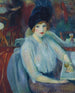 Café Lafayette Portrait de Kay Laurell - William James Glackens — artwork view