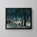 Winter in Central Park - William James Glackens — framed artwork on a wall