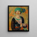 Girl with Green Turban - William James Glackens — framed artwork on a wall