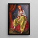Young girl in oriental costume - William James Glackens — framed artwork on a wall