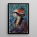 Young girl with a floral hat - William James Glackens — framed artwork on a wall