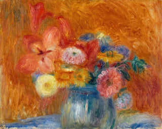Green floral painting - William James Glackens — artwork view