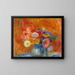 Green floral painting - William James Glackens — framed artwork on a wall