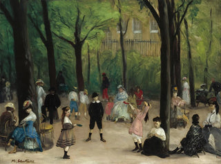 Gardens of Luxembourg - William James Glackens — artwork view