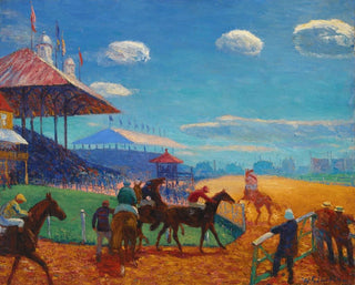 Race Track - William James Glackens — artwork view