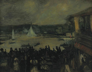Bateaux à voile à Paris - William James Glackens — artwork view