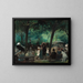 La Promenade dans Central Park - William James Glackens — framed artwork on a wall