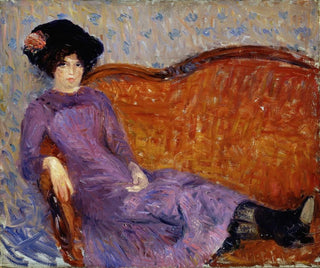 La robe violette - William James Glackens — artwork view