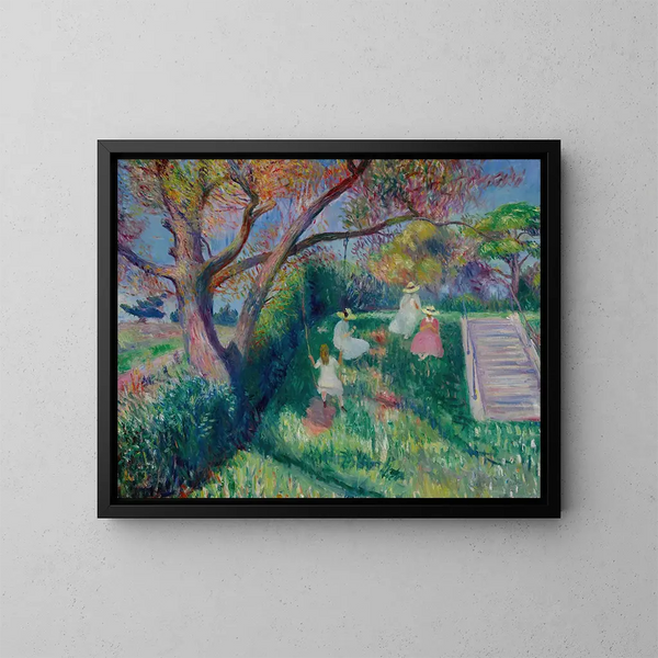 The Balancing Act - William James Glackens — framed artwork on a wall