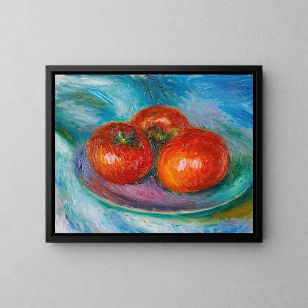 Three Tomatoes - William James Glackens — framed artwork on a wall