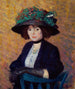 Woman with Green Hat - William James Glackens — artwork view