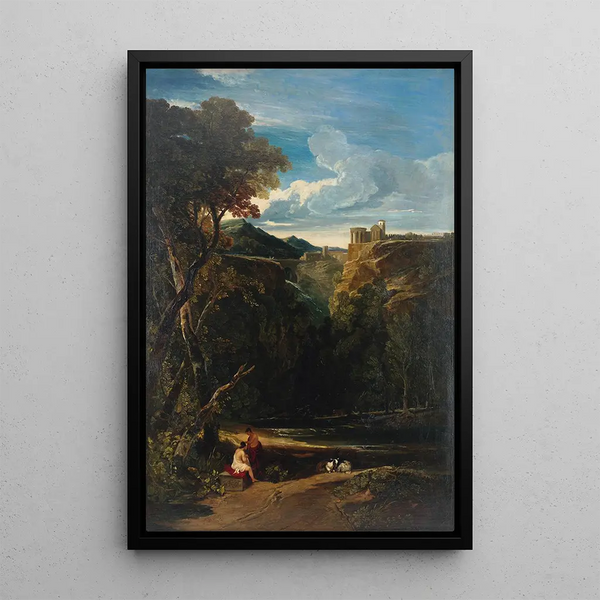 Tivoli Painting - William James Müller — framed artwork on a wall