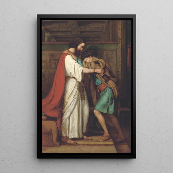 Joseph and Pharaoh - William James Webbe — framed artwork on a wall