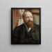 Portrait of Alfred Verhaeren - William Jelley — framed artwork on a wall