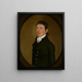 Portrait of Moses Kimball - William Jennys — framed artwork on a wall