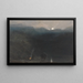 Moonlit painting of Maurice with charcoal burners in the Black River Gorges - William John Chamberlayne — framed artwork on a wall