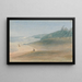Maurice painting, a child watching his mother walk near the sea, presumed Mrs. Chamberlayne and one of her children - William John Chamberlayne — framed artwork on a wall