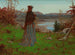 Woman in an Autumn Landscape - William John Hennessy — artwork view