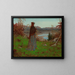 Woman in an Autumn Landscape - William John Hennessy — framed artwork on a wall