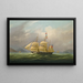 The Sylph Boat belonging to M. Alexander Robertson off Macao, China - William John Huggins — framed artwork on a wall