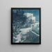 Night Italian Scene at Capri - William Joseph Eastman — framed artwork on a wall