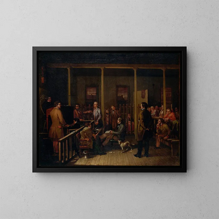 Missouri courtroom - William Josiah Brickey — framed artwork on a wall