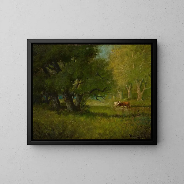 Summer Landscape - William Keith — framed artwork on a wall