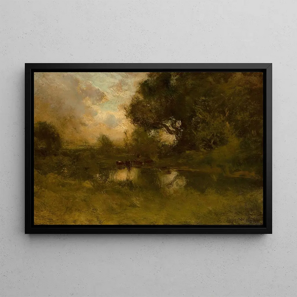 Napa Creek - William Keith — framed artwork on a wall