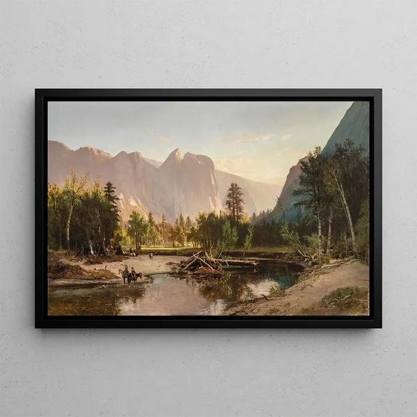 Yosemite Valley Painting - William Keith — framed artwork on a wall