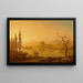 Entry of the Columbia River, Oregon, with Rooster Rock in the distance - William L Marple — framed artwork on a wall