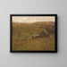 Prairies vallonnées - William Langson Lathrop — framed artwork on a wall