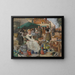 A street market in Picardy - William Lee-Hankey — framed artwork on a wall
