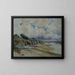 A view of a coastal cove on a cloudy day - William Lees Judson — framed artwork on a wall