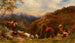 Herds of goats in the Apennines - William Linnell — artwork view